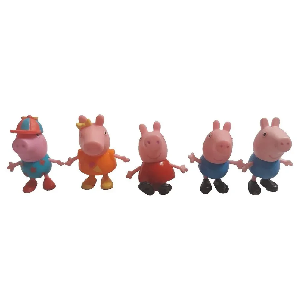 Peppa Pig Doll House Replacement Furniture Toy Bed Table Chair Figures Lot of 19